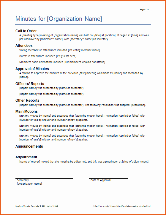 Format Of Minutes Of Meetings Best Of 6 Minutes Of Meeting Template Bookletemplate