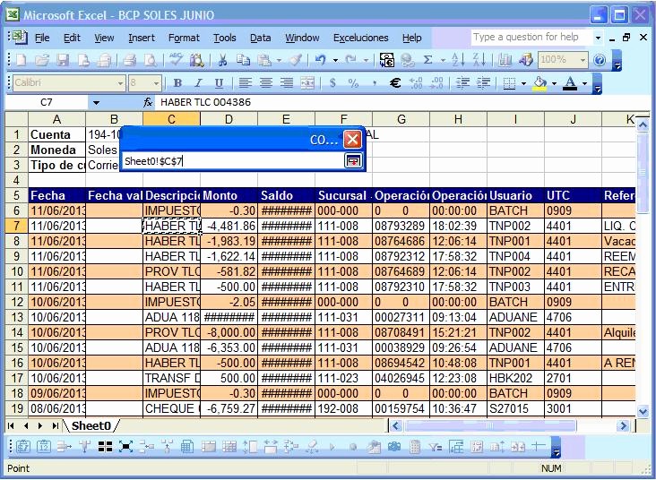 Formato Extracto Bancario En Excel Awesome Interfaces De Registros Contables Masivos Con Vba Excel