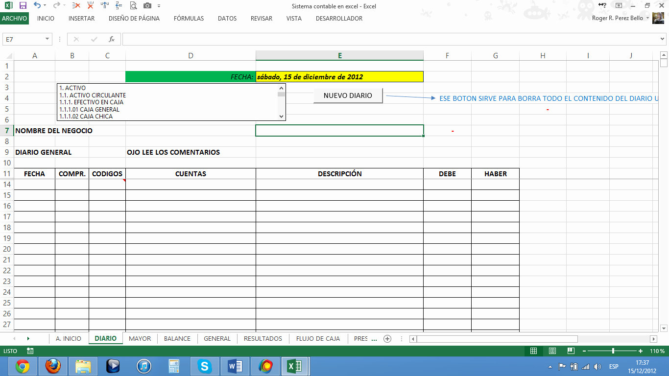 Formatos De Excel Para Contabilidad Lovely Excel Y Contabilidad Archivo1 Blog Aplica Excel Contable