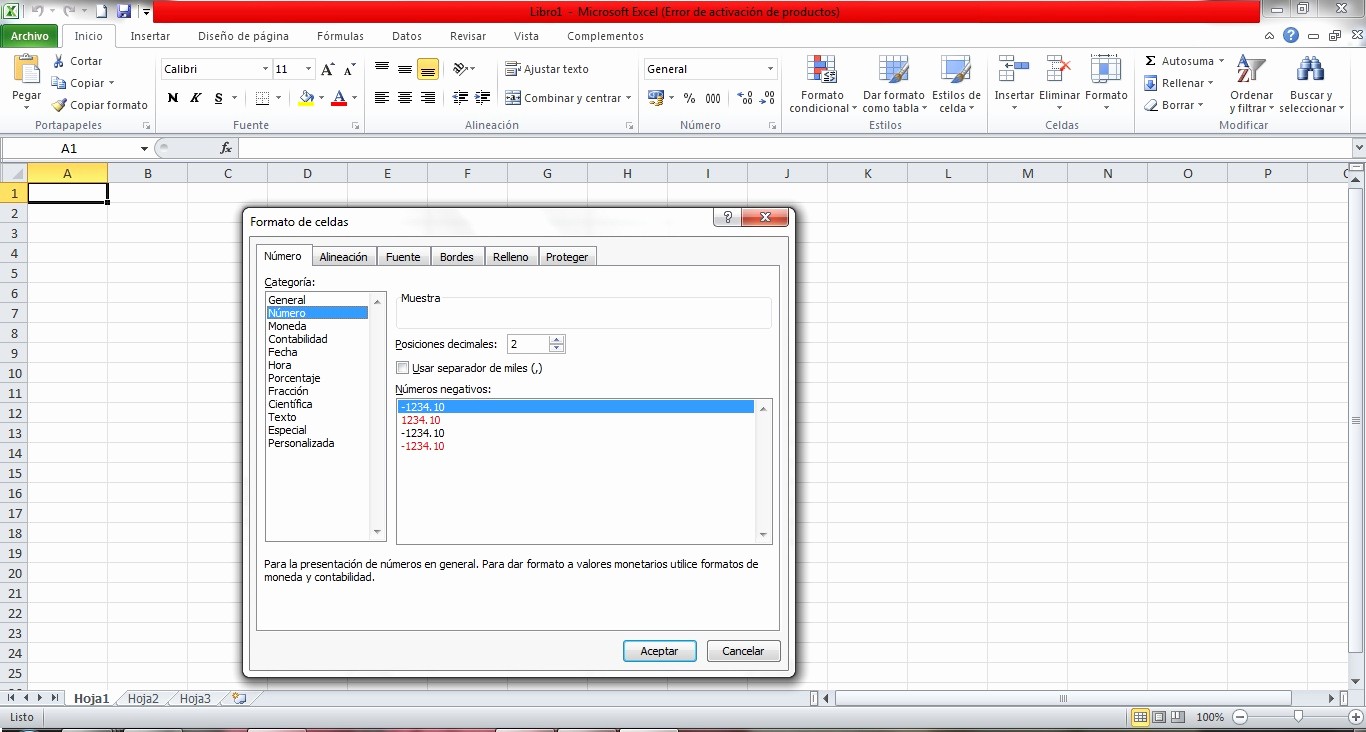 Formatos De Excel Para Contabilidad New formato De Números En Excel 2013 formatos De Celdas