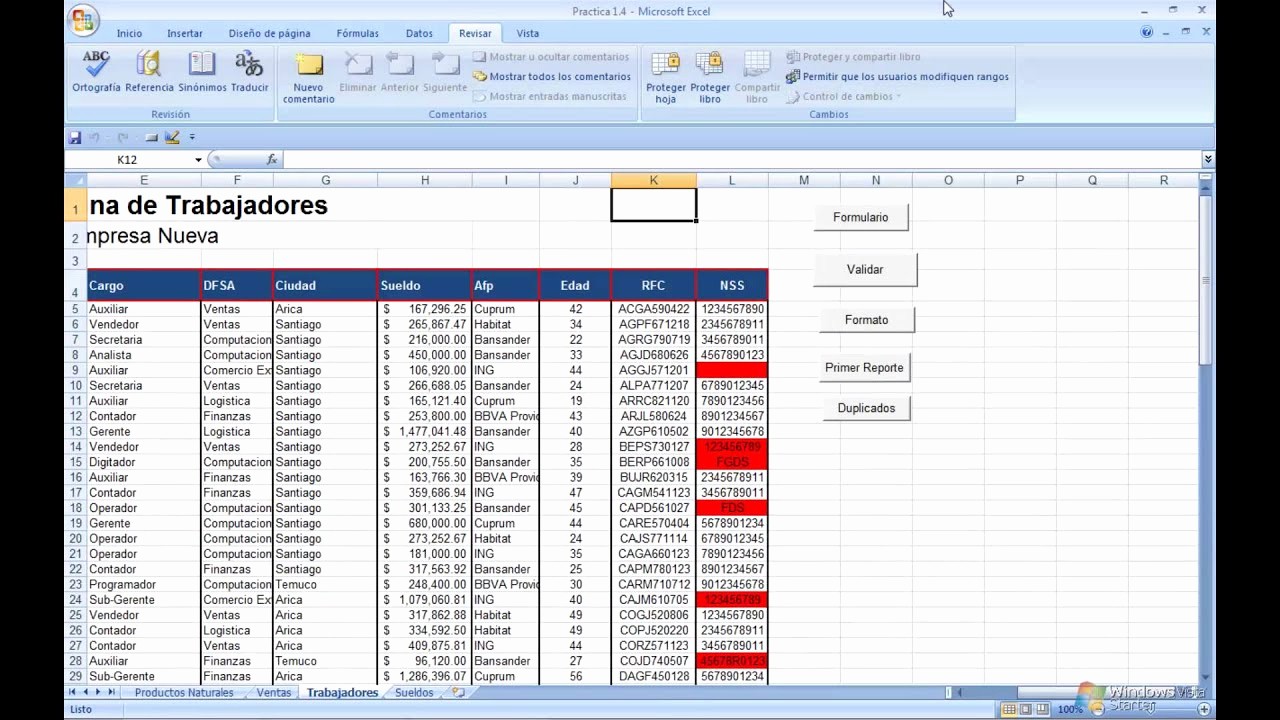 Formatos De Excel Para Reportes Luxury Curso Macros Excel Practica 1 5 Creacion De formularios Y