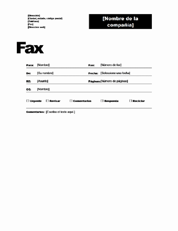 Formatos De Portadas Para Word Unique Portada De Fax