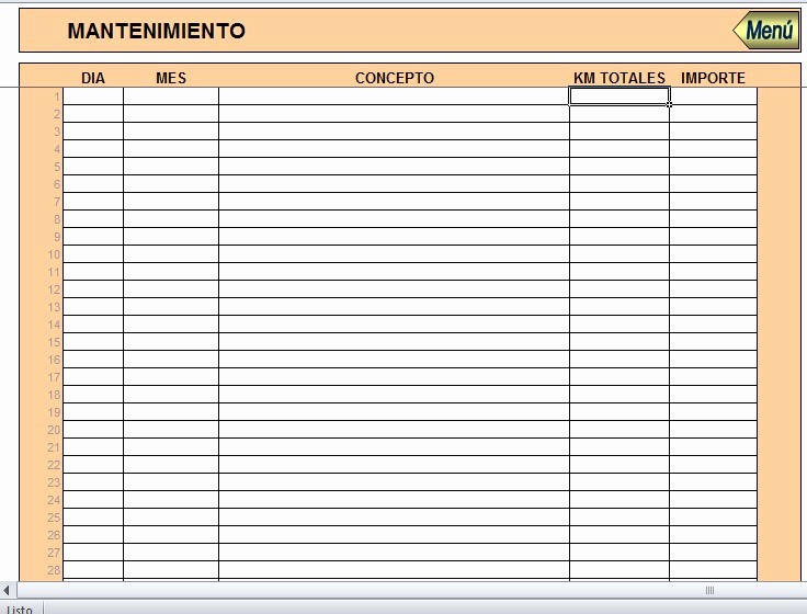 Formatos Para Control De Gastos Beautiful formato En Excel Control De Gastos Vehculos Bs 0 11 En