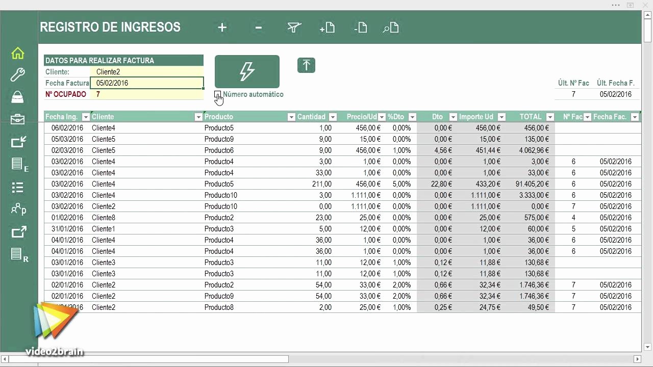 Formatos Para Control De Gastos Lovely Tutorial Facturación Y Control De Gastos En Excel Vista