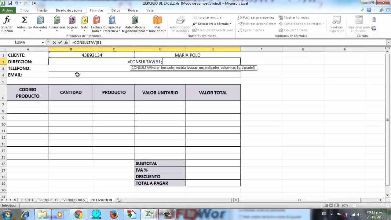 Formatos Para Cotizaciones En Excel Best Of Hoja De Cotizacion Automatizada