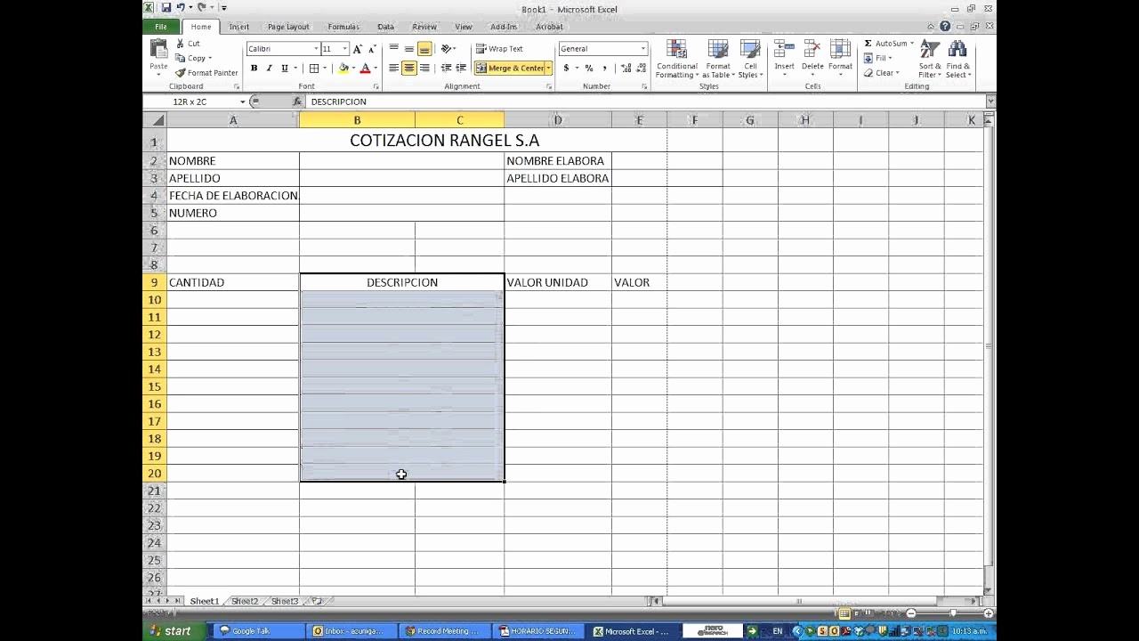 50 Formatos Para Cotizaciones En Excel 2384