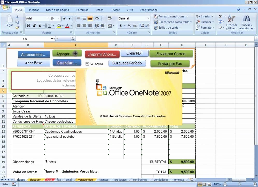 Formatos Para Cotizaciones En Excel Fresh Cotizaciones Al Vuelo Con Excel Crea Pdf Envia Por Mail O