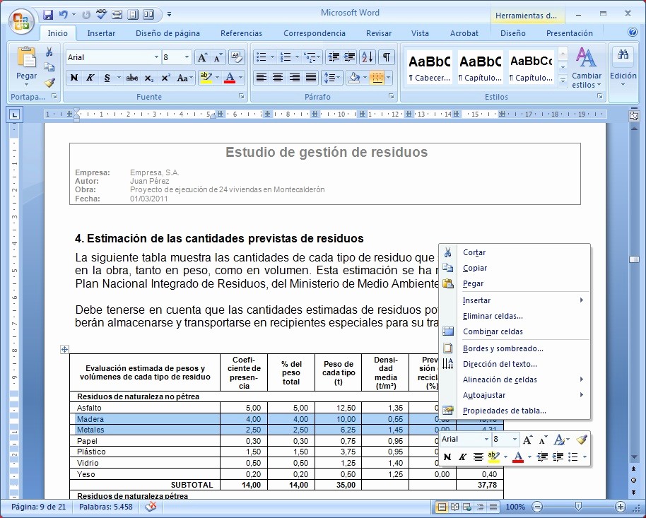 Formatos Para Presupuestos En Excel Elegant formato De Presupuesto En Word Imagui