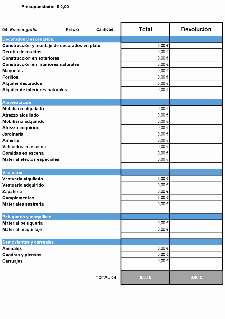 Formatos Para Presupuestos En Excel Fresh Plantilla Presupuesto Para Cortos Y Largos – Quiero Ser