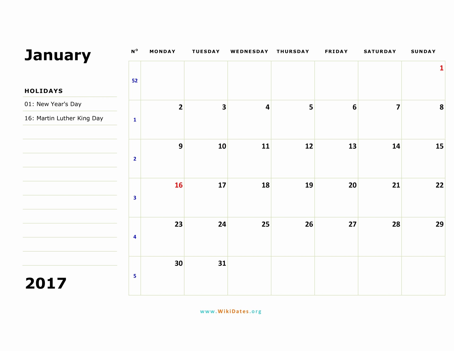 Free 12 Month Calendar 2017 Awesome 2017 Calendar