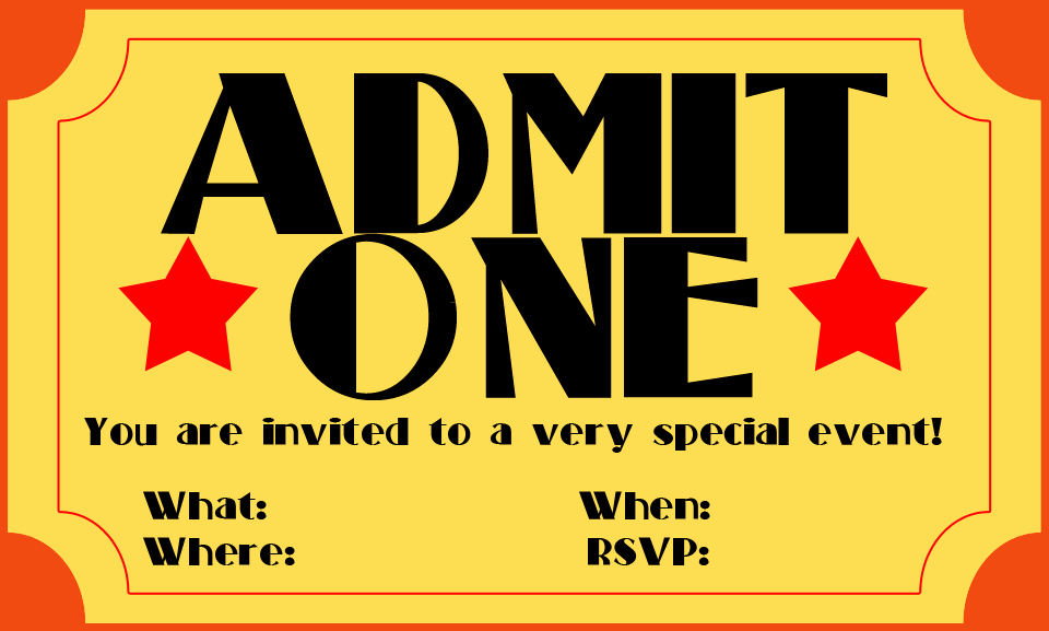 Free Admit One Ticket Template Luxury Free Printable Admit E Ticket Template Clipart Best