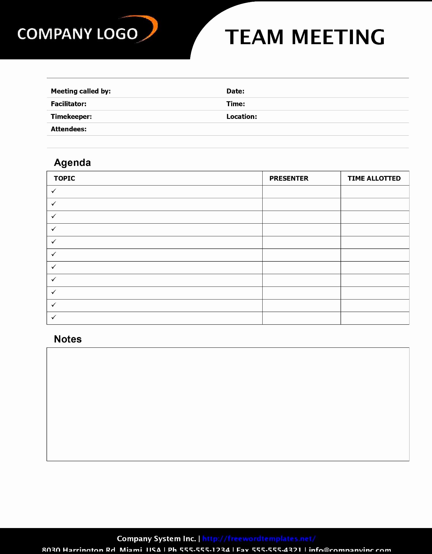 Free Agenda Templates for Word Best Of Meeting Staff Meeting Agenda Template
