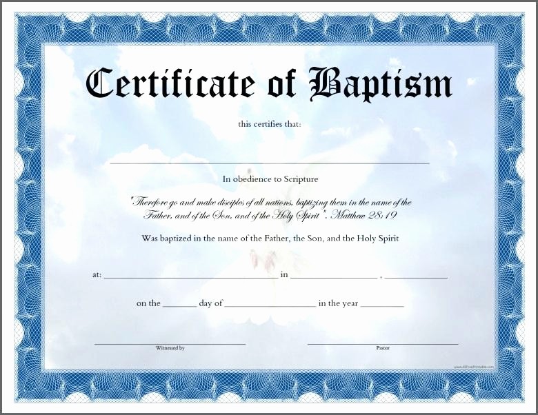 Free Baptism Certificate Template Word Best Of Editable Certificate Appreciation Template Printable