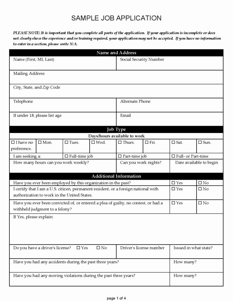 Free Blank Employment Application form Awesome How Useful are Job Application forms In Recruitment