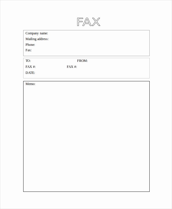 Free Blank Fax Cover Sheet Fresh 40 Blank Templates Free Sample Example format