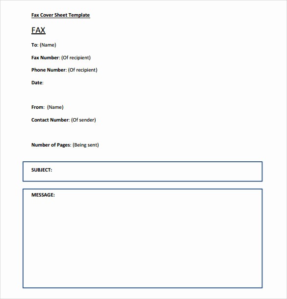 Free Blank Fax Cover Sheet Lovely 11 Sample Fax Cover Sheets