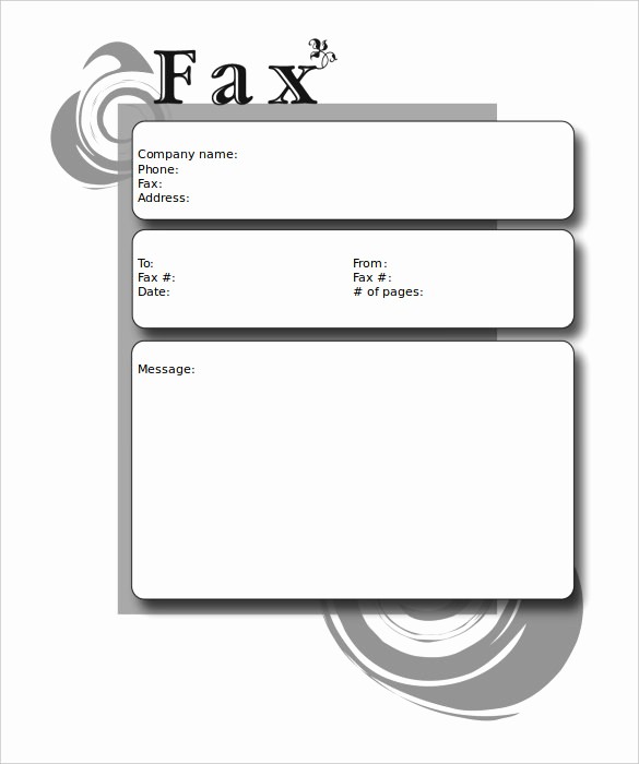 Free Blank Fax Cover Sheet Luxury 9 Blank Fax Cover Sheet Templates Free Sample Example