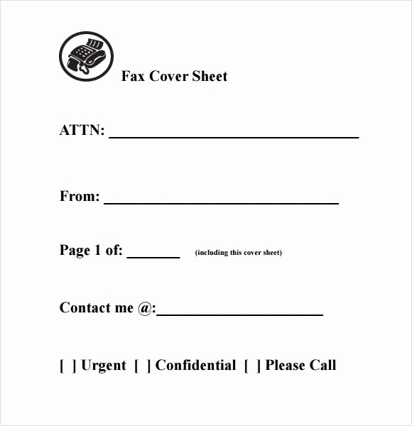 Free Blank Fax Cover Sheet Unique 8 Basic Fax Cover Sheet Samples