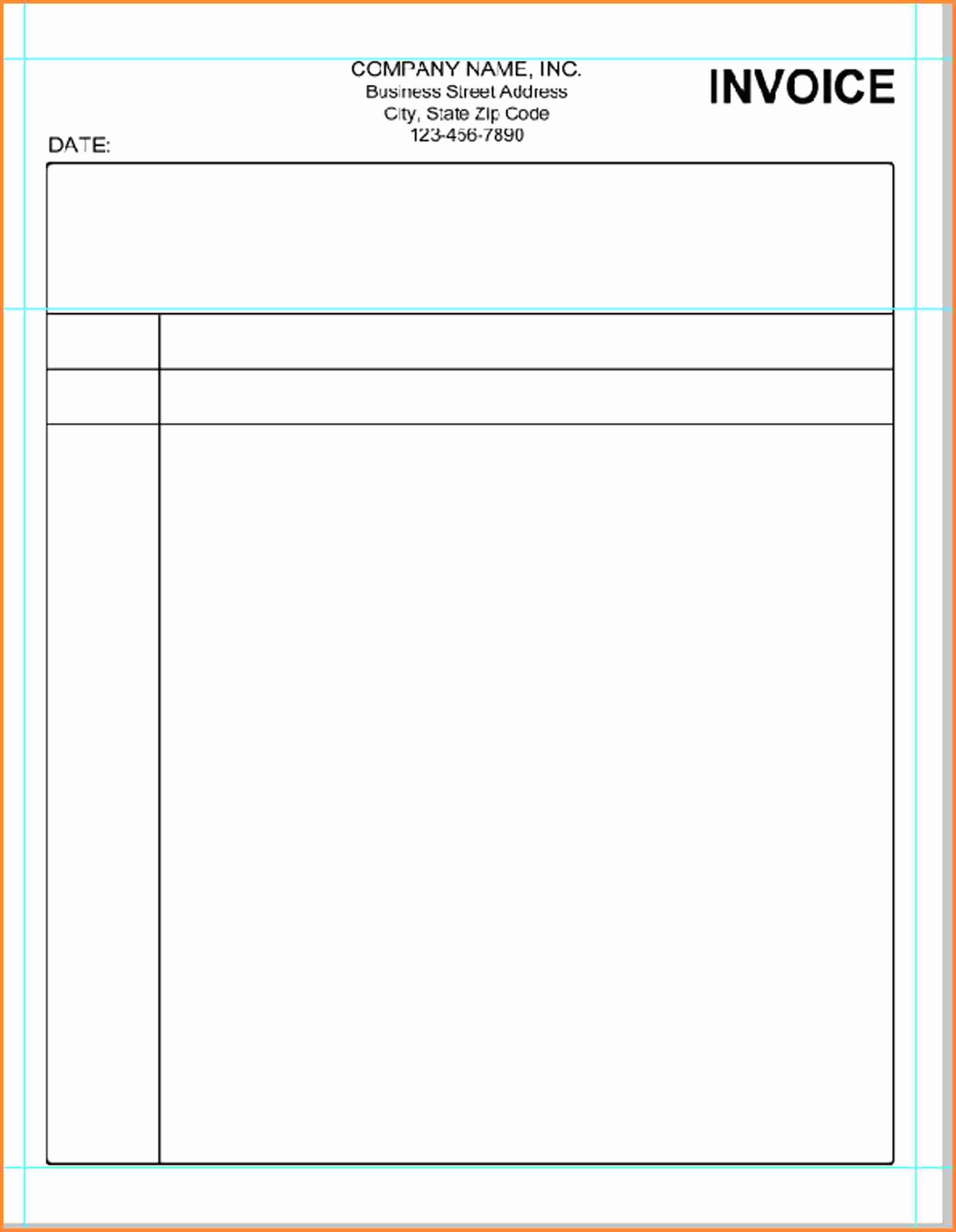 Free Blank Invoice Template Word Elegant Free Printable Invoice forms Portablegasgrillweber