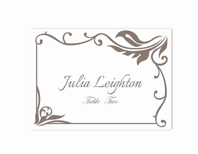 Free Blank Place Card Template Elegant Place Cards Wedding Place Card Template Diy Editable
