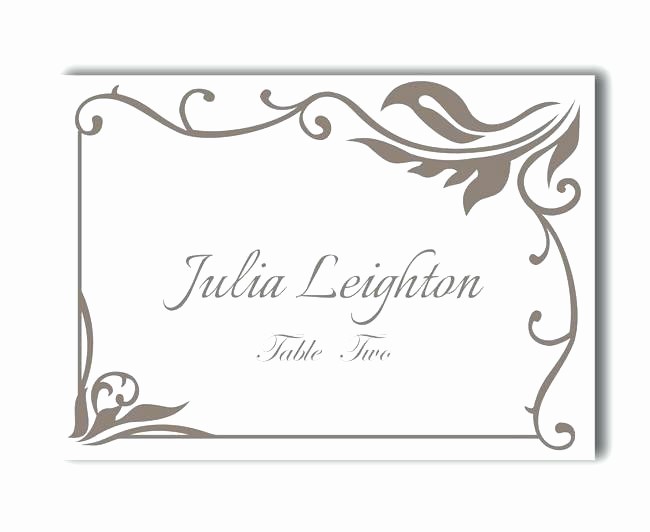 Free Blank Place Card Template New Free Printable Blank Place Card Template