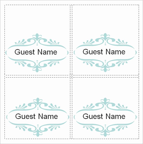 Free Blank Place Card Template Unique Free Printable Blank Place Card Template