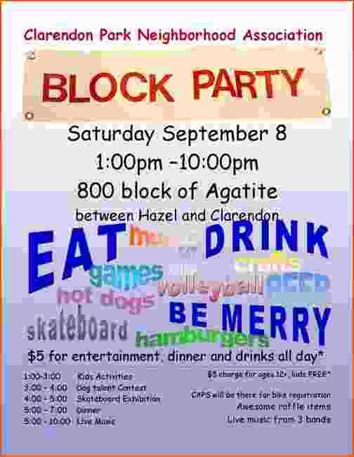 Free Block Party Flyer Template New 4 Block Party Flyer Template Bookletemplate