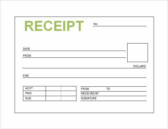 Free Cash Receipt Template Word Awesome Receipt Template Doc for Word Documents In Different Types