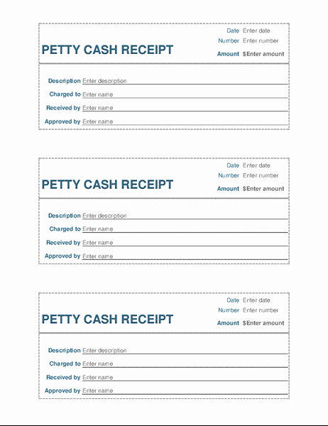 Free Cash Receipt Template Word Inspirational Petty Cash Receipt 3 Per Page