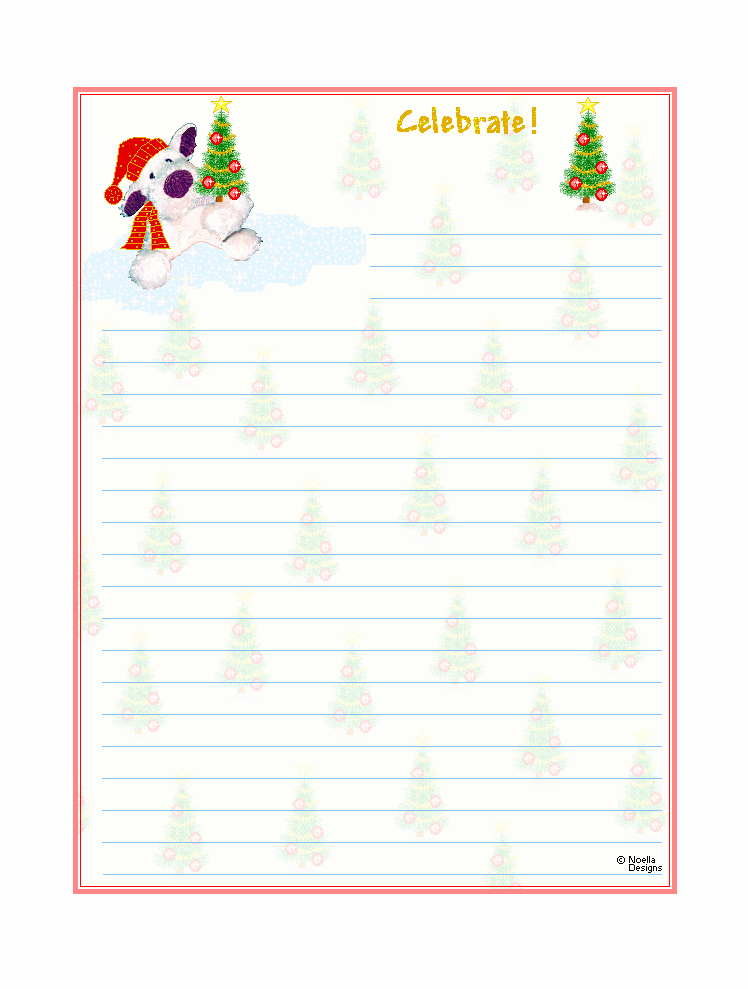 Free Christmas Stationery to Print Lovely Free Printable Christmas Stationary