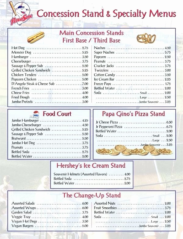 Free Concession Stand Menu Template Best Of Business Plan for Food Truck Template Mobile Simple