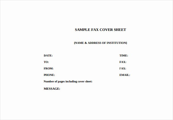 Free Cover Letter Template Download New 7 Fax Cover Letter Templates Free Sample Example
