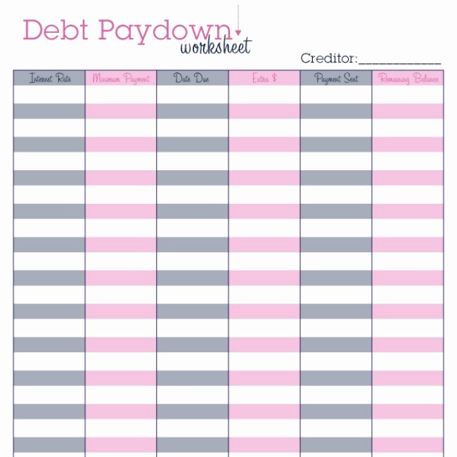 Free Credit Card Tracking Spreadsheet Elegant Debt Payoff Planner Free Printable Frugal Fanatic