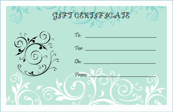 Free Customizable Printable Gift Certificates Awesome 28 Cool Printable Gift Certificates