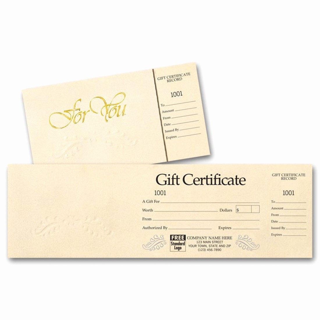Free Customizable Printable Gift Certificates Beautiful Custom Pre Printed Gift Certificates