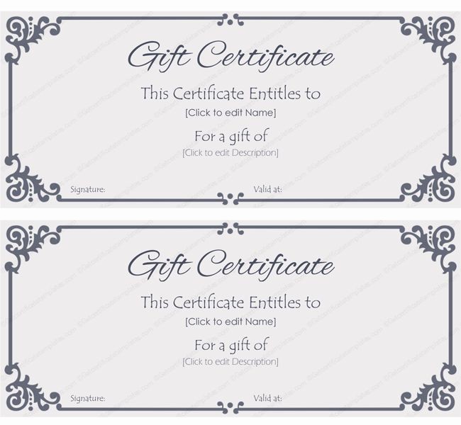 Free Customizable Printable Gift Certificates Fresh 275 0 Best Beautiful Printable Gift Certificate Templates