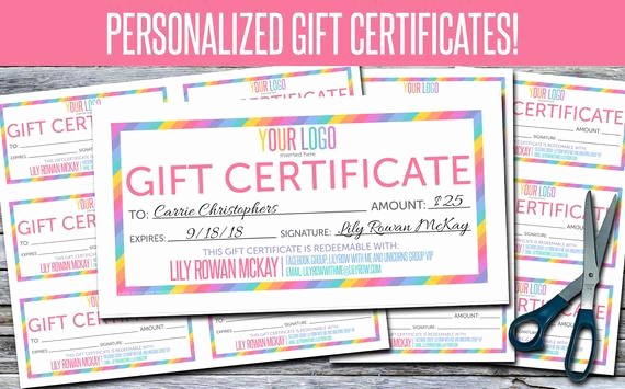 Free Customizable Printable Gift Certificates Fresh Gift Certificates Personalized Print Your Own Gfc01