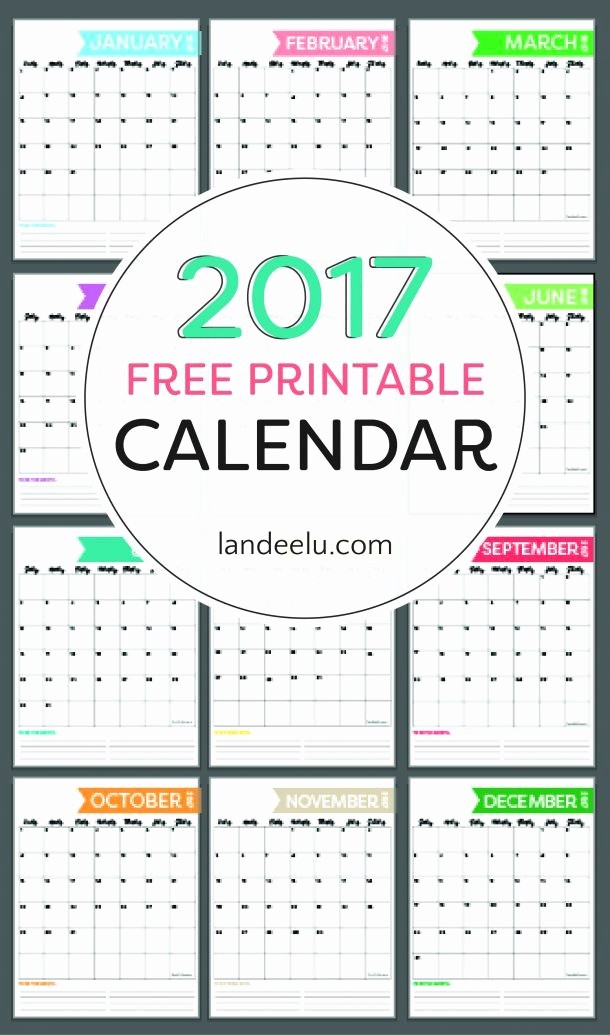 Free Download Of 2017 Calendar Beautiful Free Printable Calendar for 2017 Get organized