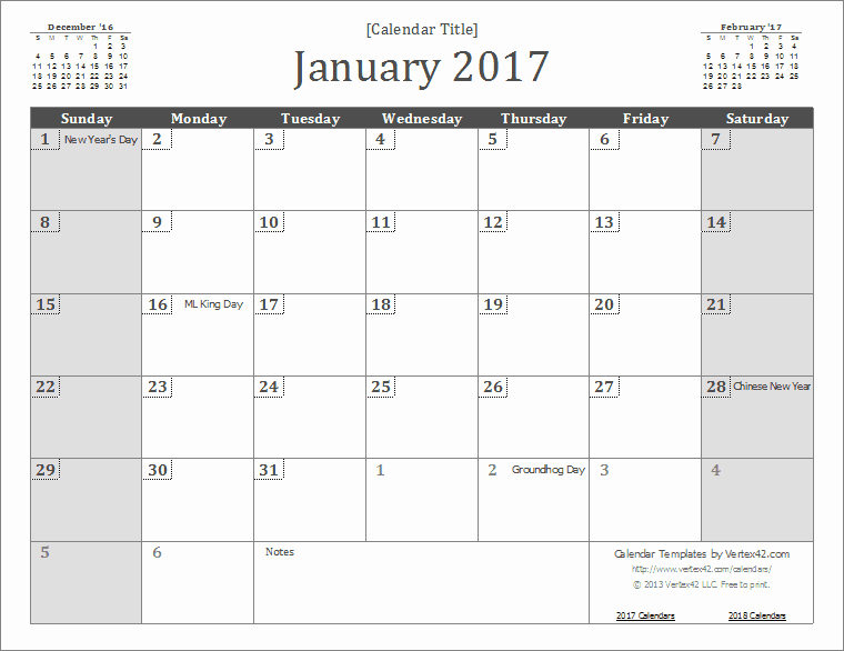 Free Download Of 2017 Calendar New 2017 Calendar Templates and