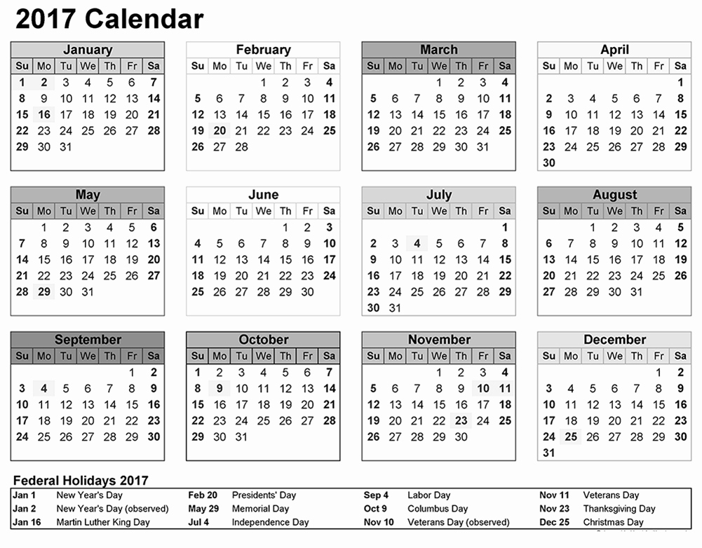 Free Download Of 2017 Calendar New Download Calendar 2017 Free