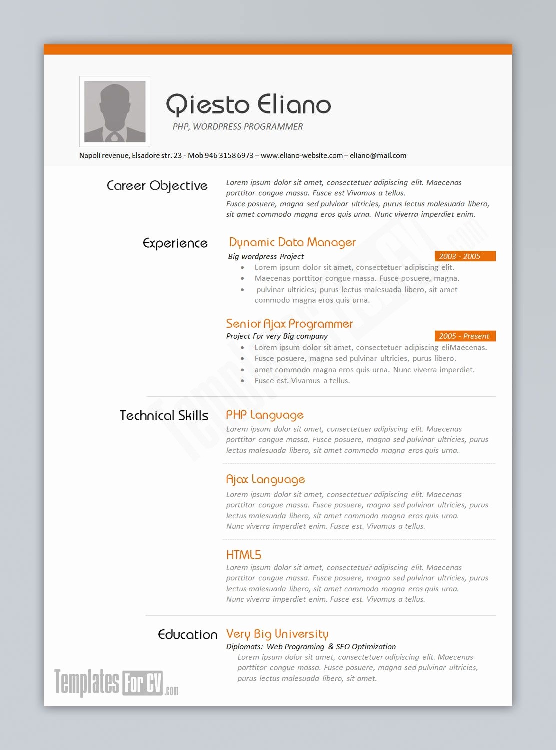 Free Download Templates for Word Lovely Resume Examples Great 10 Ms Word Resume Templates Free