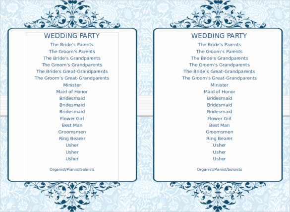 Free Download Wedding Program Template Elegant Wedding Program Template 41 Free Word Pdf Psd