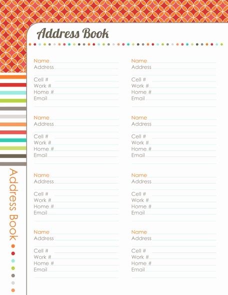 Free Downloadable Address Book Template Awesome 31 Days to A Clutter Free Life Address Book Day 29