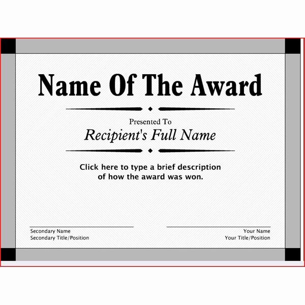 Free Downloadable Award Certificate Templates Elegant 29 Printable Award themes Certificates