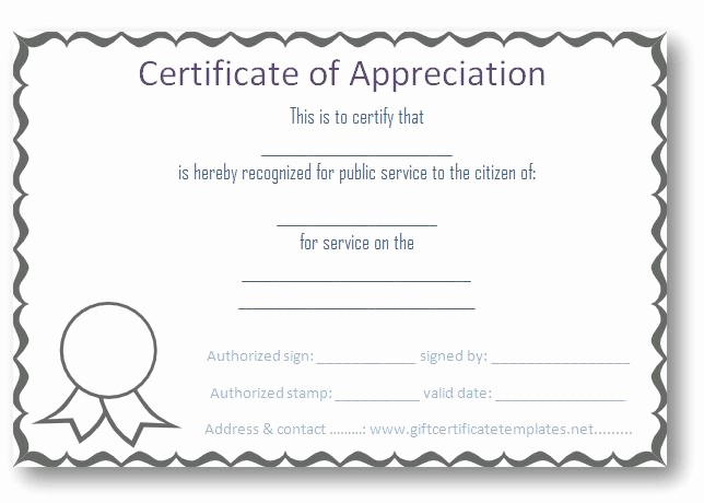 Free Downloadable Certificates Of Appreciation Best Of Free Certificate Of Appreciation Templates Certificate
