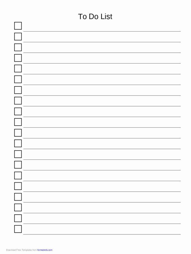 Free Downloadable Templates for Word Best Of to Do List Template Free Download Word