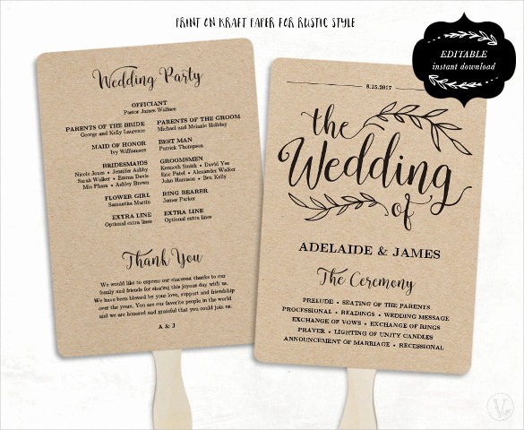 Free Downloadable Wedding Programs Templates New Wedding Program Template 41 Free Word Pdf Psd