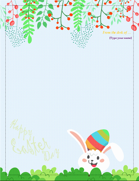 Free Easter Templates for Word Inspirational Easter Stationery