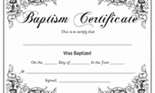 Free Editable Baptism Certificate Template Inspirational Downloadable Baptism Certificates 13 Allsurface