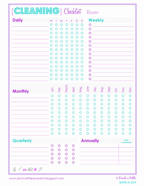 the best free printable cleaning checklists